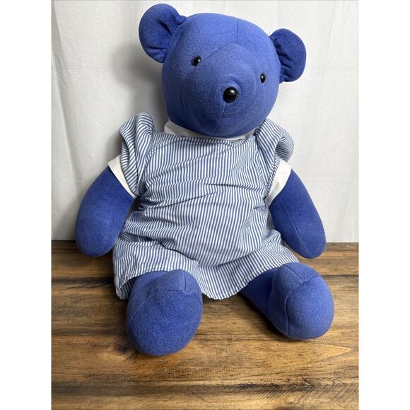 Clara Bearton North American Bear Co. Blue Stuffed Plush Teddy 1979 Clara Barton - Picture 8 of 9